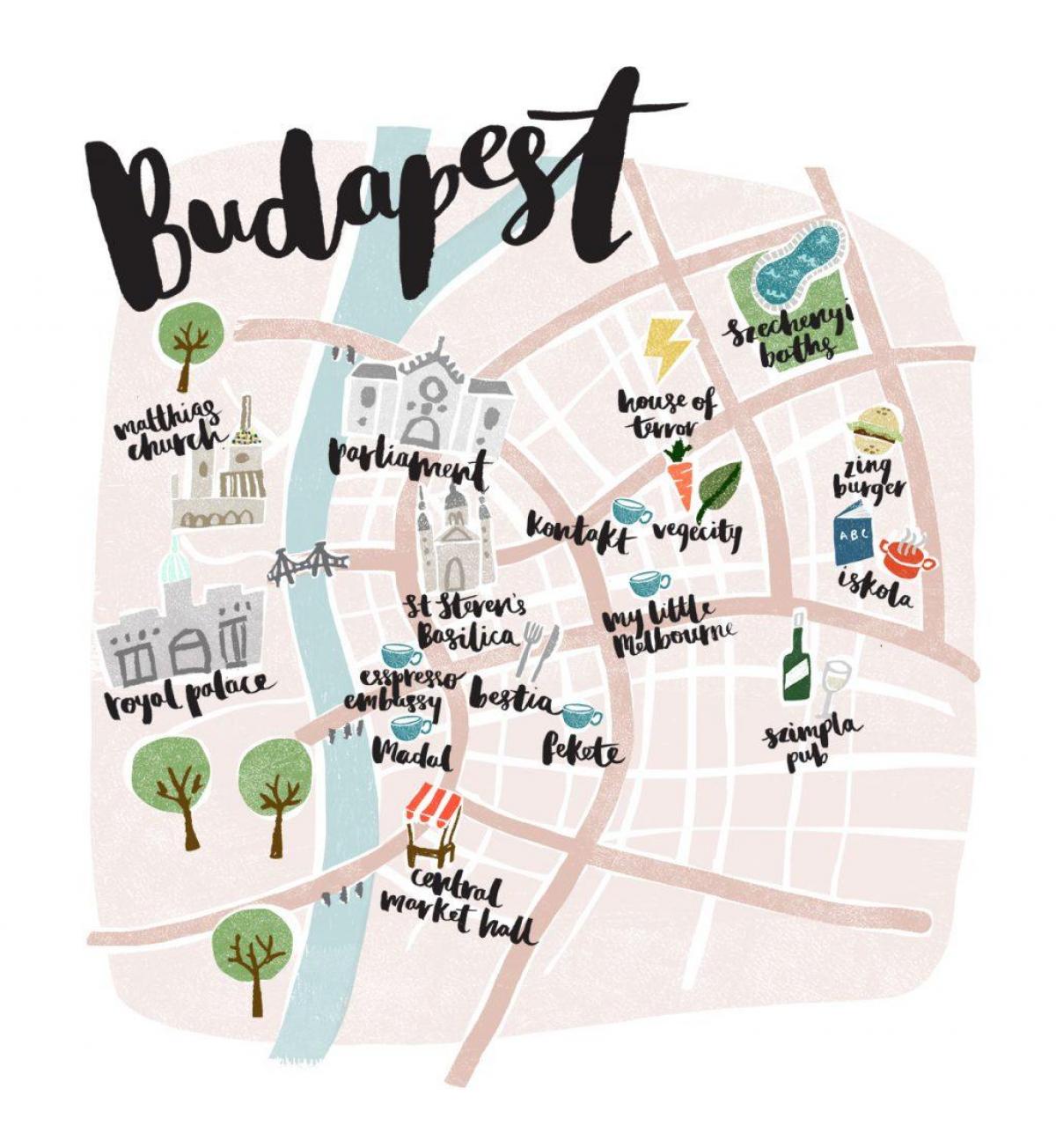 خريطة بودابست حاليا