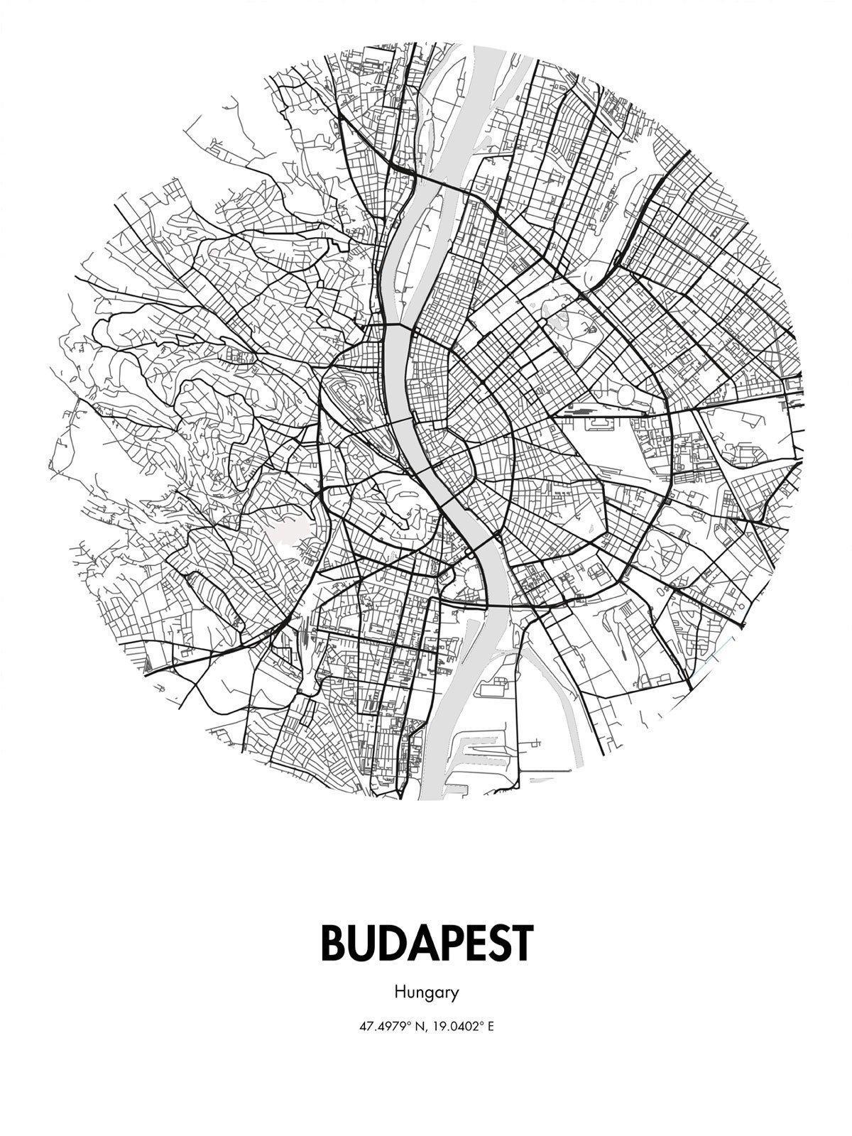 خريطة بودابست شارع الفن