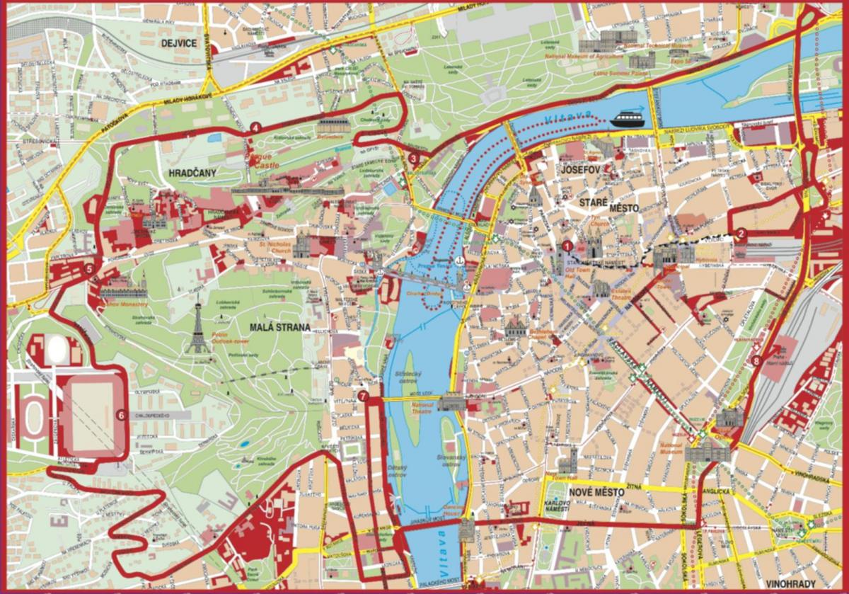 هوب على هوب إيقاف خريطة بودابست