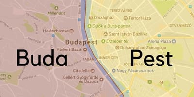 بودابست المجر خريطة