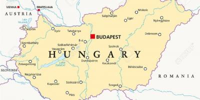 بودابست الموقع خريطة العالم