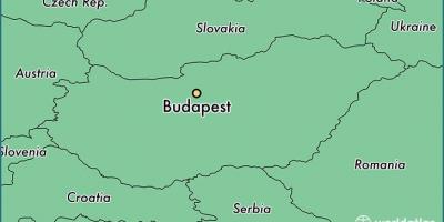 خريطة بودابست والدول المحيطة